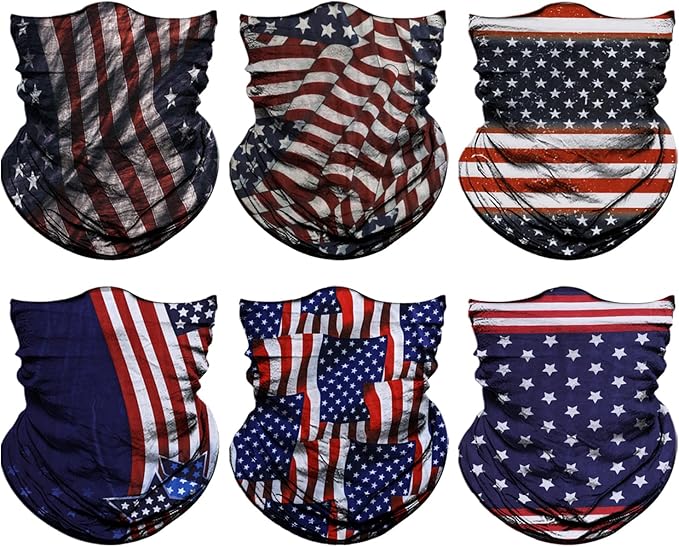 Venswell Neck Gaiter Face Mask Men Women,Seamless Bandana Rave Face Cover Scarf Mask,Balaclava,Headband, Head Wrap,Headwear