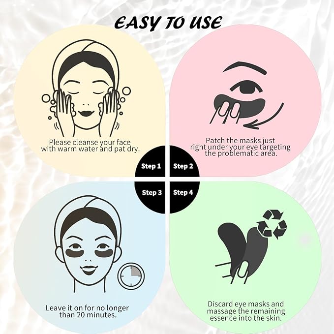 Under Eye Patches Variety Pack (24 Pairs), Easter Gifts for Women, Eye Masks for Dark Circles Puffy Eyes With 8 Colors (3 Pairs/Color), Vegan Skin Care Gifts for Women