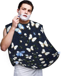 Magic Mushrooms Print Beard Bib Shaving Apron, Beard Hair Trimming Cape Gift For Dad