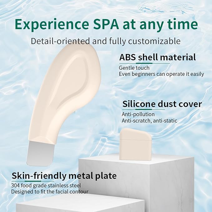 Silicone Nose Blackhead Remover/Face Spatula for Deep Cleaning Black Head Removal.Mild and Safe Skin Scrubber for Remove Facial and Nose Ehead（Beige）