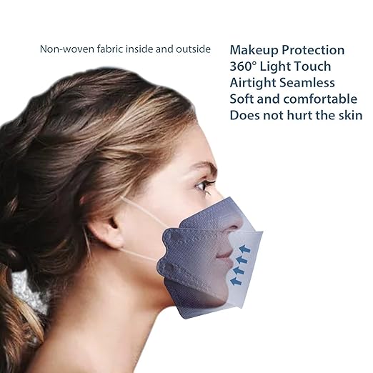 Borje KN95 Face Masks for Adults 50 Pack, 5-Ply Purple Disposable Face Mask Against PM 2.5 Smoke & Dust, Filtration Efficiency 95%