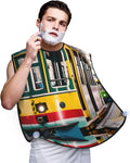 Cute Black Pug Dog-Standard-Scale-2_00x Print Beard Bib Shaving Apron, Beard Hair Trimming Cape Gift For Dad