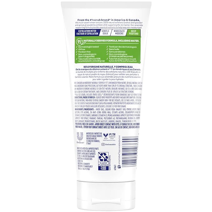 St. Ives Apricot Facial Scrub, Fresh Skin – Face Exfoliant for Balanced to Oily Skin, 6 Oz Ea