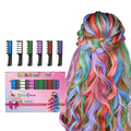 MSDADA New Hair Chalk Comb Temporary Hair Color Dye for Girls Kids with Light Color Hair, Washable Hair Chalk for Girls Age 4 5 6 7 8 9 10 Birthday Cosplay DIY, Christmas
