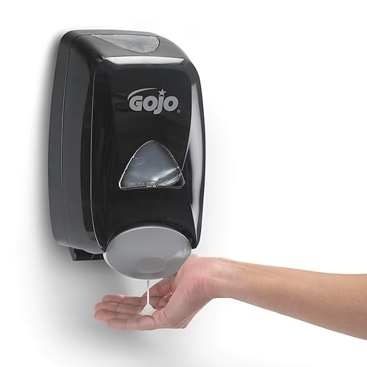 GOJO FMX-12 Push-Style Foam Soap Dispenser,Black,for 1250 mL FMX-12 Foam Soap Refills - 5155-06,(Pack of 3)