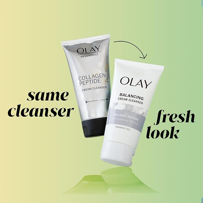 Olay Regenerist Collagen Peptide 24, Face Wash, Fragrance-Free, 150 mL