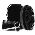 PHOGARY Beard Brush for Men, Beard Grooming Kit for Men Including Pure Boar Bristle Beards Brush Mustache Comb Scissors Travel Storage Bag