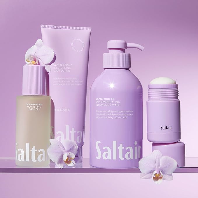 Saltair Body Lotion - 2 Pack Moisturizing Lotion For Dry Skin. Island Orchid Scented Hydrating Body Cream with Nourishing Moisturizer Formula. Skin Care for Women and Men. 2x 10oz Tubes