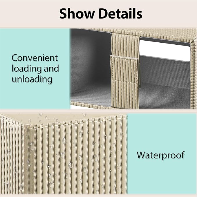 Fanousy Large Tissue Box Cover Rectangular with Bottom Belt, Fits 230-Count Kleenex, Modern PU Leather Facial Tissue Dispenser Holder for Bathroom Vanity, Nightstand, Bedroom, Office, Home Decor