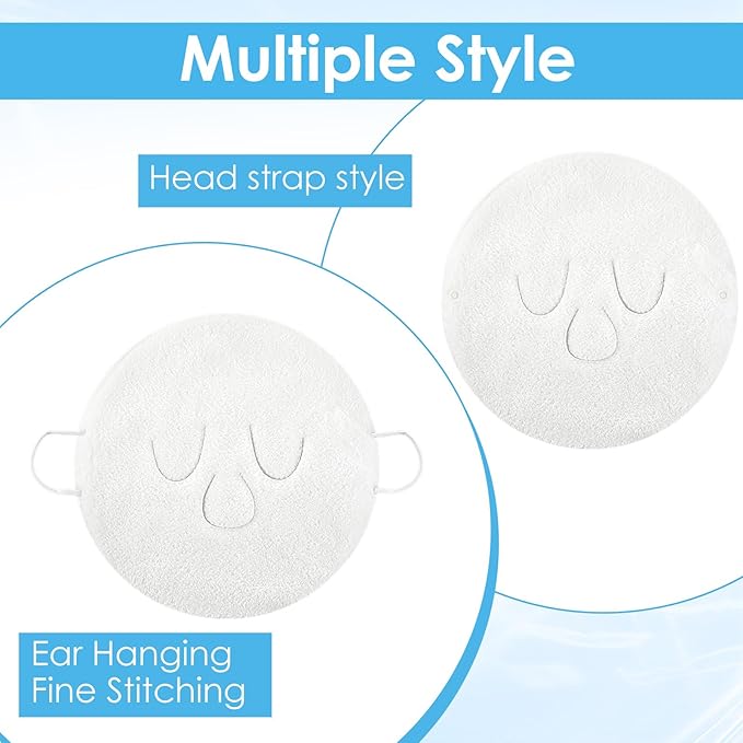 2 Pcs Face Masks Spa,Steam Mask,Face Towels Reusable Hot Compress Warm Compress for Faces Facial Steamer Towel for Hot Cold Skin Care Faces Steamer Beauty Facial Towel for Home Beauty Salon Women