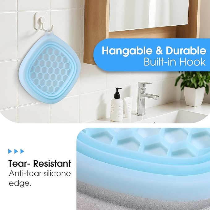 Face Bowl for Ice with Built-In Ice Tray - Collapsible Silicone Face Ice Bath Bowl for Skin Refreshing, Puffiness Relief, Morning Skincare Routine for Home and Travel