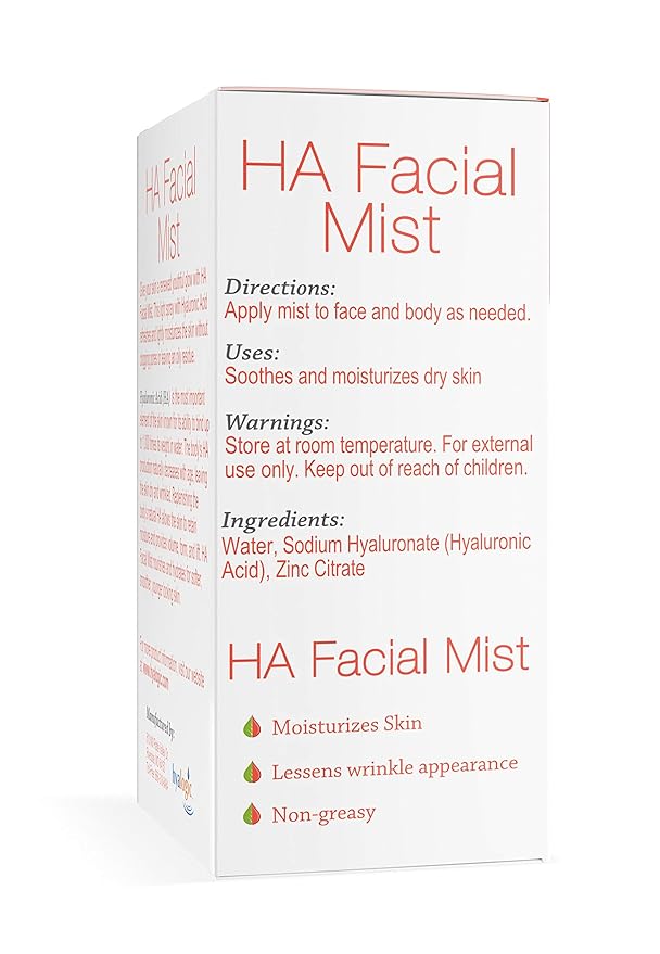 Episilk HA Facial Mist – Hydrating Hyaluronic Acid Spray for Skin Moisture, Helps with Wrinkle Reduction & Refreshing Non-Greasy Face Mist – 2 Ounce