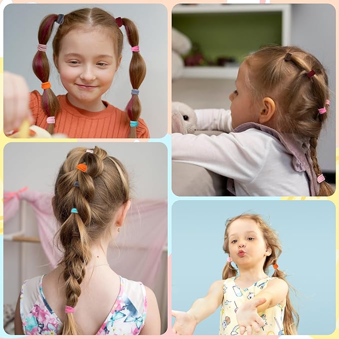 150 Pack Hair Ties for Little Girls, Soft Seamless Hair Ties Elastic Ponytail Holders Stocking Stuffers for Women Girls