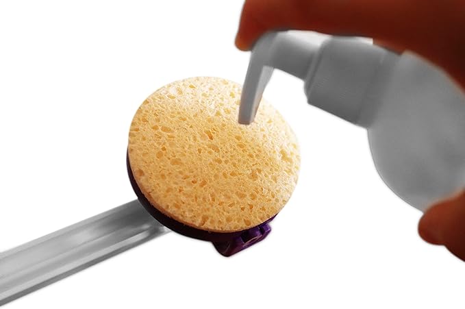 KMINA Lotion Applicator for Back Self Elderly, Foldable and Long, Includes Accessory Kit, Long Handled Sponge, Made in Europe