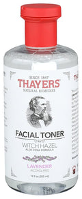 THAYERS Witch Hazel Lavndr Alcfre, Clear, 12 Fl Oz