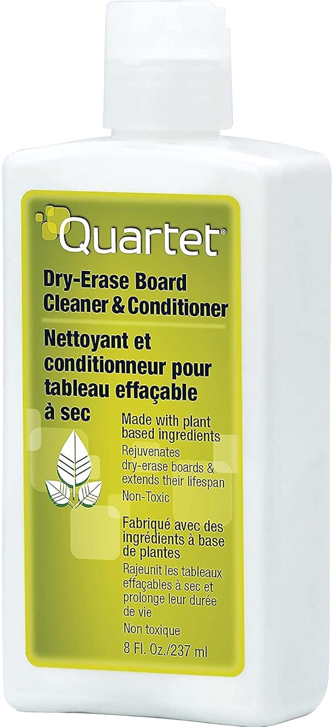 Quartet 551 Whiteboard Conditioner/Cleaner for Dry Erase Boards, 8 oz Bottle