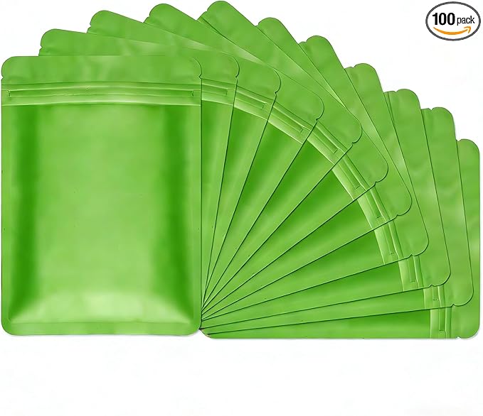 Disposable Sanitary Hygiene Disposal Bags for Bag Period Tampon Napkin Trash, 100pcs, Discreet Privacy Cover, Stylish Look, Self-Adhesive Seal,Portable for Purse, Bathroom, School, Travel (Green)
