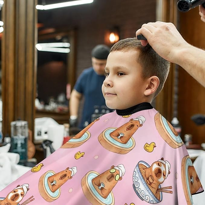Barber Cape for Kids Funny Duck Haircut Cape Professional Salon Cape Waterproof Hair Cutting Styling Haircut Apron