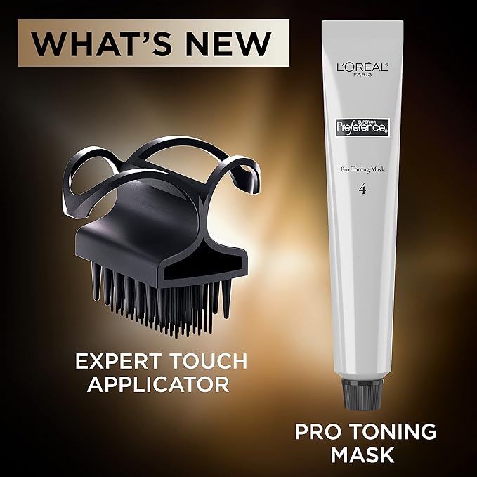 L'Oreal Paris Superior Preference Balayage Kit, Hair Dye for At-Home Highlighting with Pro Toning Mask, Light Brown to Brown, 1 Kit