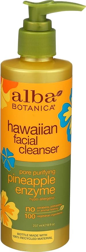 Alba Botanica Hawaiian Enzyme Face Cleanser, Pineapple, 8 oz
