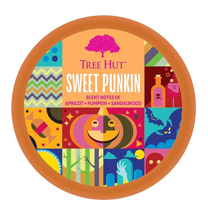 Tree Hut Shea Sugar Scrub Sweet Punkin | Exfoliating Body Scrub Removes Dead, Dry Skin for a Soft & Hydrated Feel | Nourishing Essential Body Care | 18 fl oz. (Pack of 2)