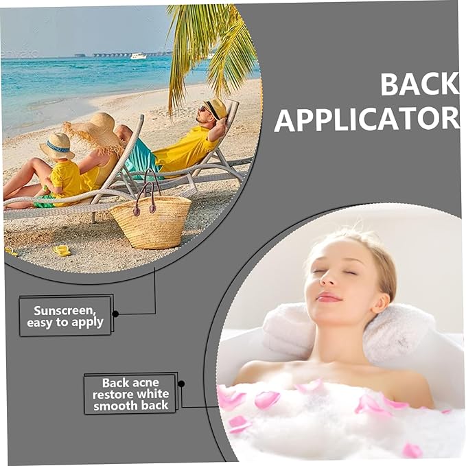 Back Lotion Applicator, 14 Inch Foldable Lotion Applicator with Long Handle, Multifunctional Sunscreen, for Back
