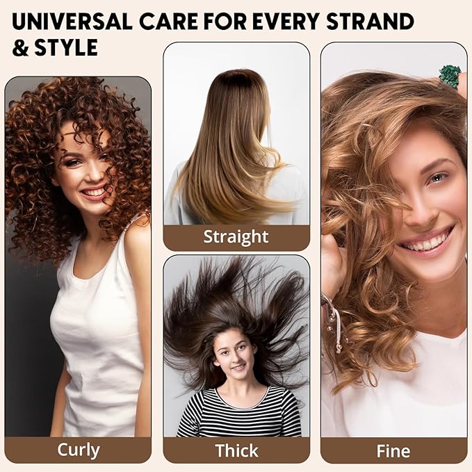 Bamboo Brush for Hair Growth – Natural Bristle Brush w/Wooden Paddle for Detangling, Reducing Breakage & Scalp Massage - For Thick, Thin, Curly, Dry, Wet Hair - Ergonomic Handle Ideal for Women & Men