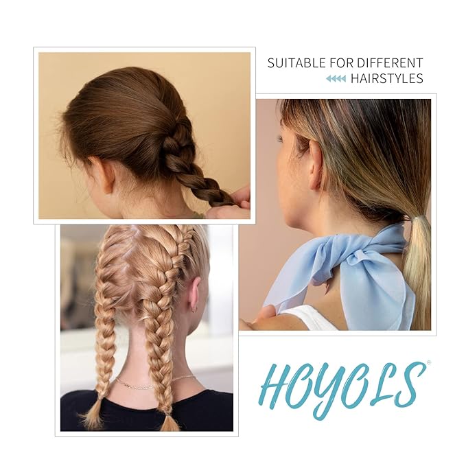HOYOLS 1500 Pcs Brown Elastic Hair Bands – Small TPU Rubber Bands for Girls & Women, No Damage Hair Ties, Stretchy Ponytail Holders for Fine, Thin to Medium Hair (Brown)