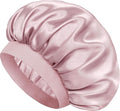 Satin Silk Bonnet for Sleeping, Double Layer Silk Sleep Cap for Men & Women, Soft Satin Lined Bonnet for Curly Hair