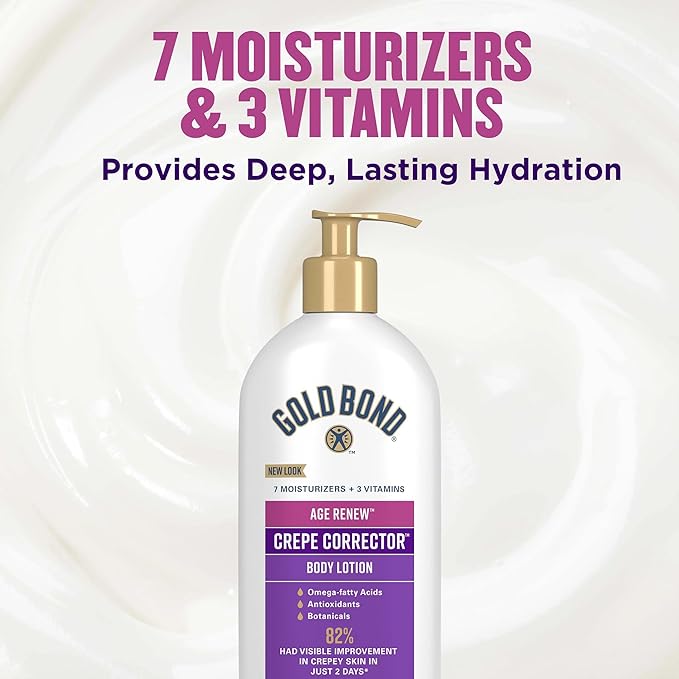 Gold Bond Age Renew Crepe Corrector Body Lotion, Replenishing & Smoothing Formula, Gold Bond Crepe Corrector Body Lotion, 14 oz
