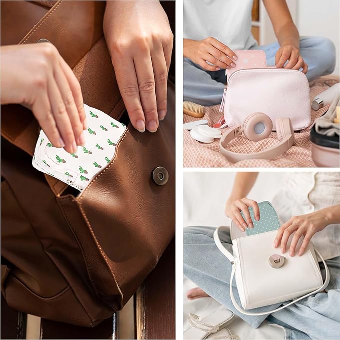3 PCS Sanitary Pad Storage Bag Portable Period Bag for Teen Pads/Sanitary Napkins/Tampons, Sanitary Napkin Storage Bag First Period Gifts for School, Daily Hygiene Bag Travel Containers