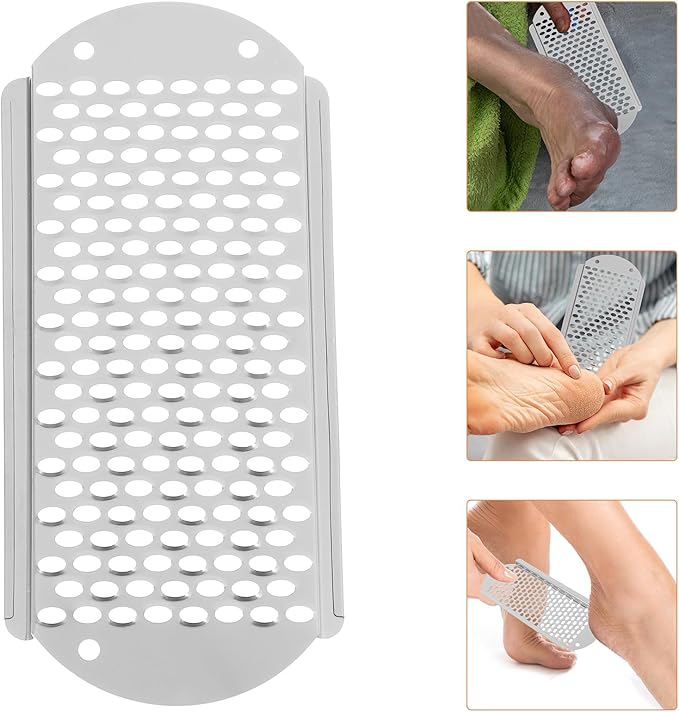 3pcs Foot File Replacement Blades, Stainless Steel File Callus Tool Corn Remover Skin Remover Foot File Tool Feet Shaver Dead Skin Convenient Foot Scraper (Silver)