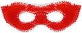 Eye See Gel Eye Mask, Red - Cold Compress Ice Pack with Gel Beads - Microwave Safe for Heat Therapy - Great for Puffy Eyes, Dark Circles, Dry Eyes, Soothing Headaches