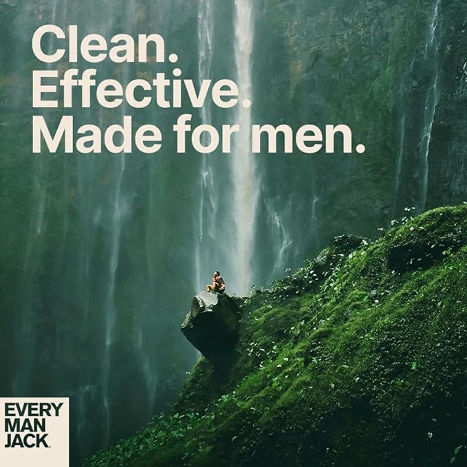 Every Man Jack Nourishing Amber + Sandalwood Mens Body Wash for All Skin Types - Cleanse, Nourish, and Hydrate Skin with Naturally Derived Coconut, Glycerin - 33.8 fl oz - 2 Bottles