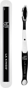 Siskiyou Sports NHL Los Angeles Kings Unisex Solar Powered Toothbrush and Travel Case, White, 7.75 in x 1.25 in x 0.75 in