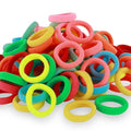 120 Pcs Baby Hair Ties, Cotton Toddler Hair Ties for Girls and Kids, Multicolor Small Seamless Hair Bands Elastic Ponytail Holders(Colorful)