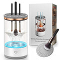 Electric Makeup Brush Cleaner Machine, Efficient Makeup Brush Cleaner for All Brush Types, Keeps Brushes Hygienic and Skin Healthy，1 Pack - White