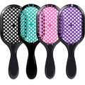 Detangling Brush,4 Pack Detangler Brush, Gentle & Effective Detangling on Wet or Dry Fragile Hair Types,Ultra-light, Detangling Brsuh ventilated and antistatic hairbrush (Pink+Purple+Green+Black)