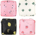 4 Pcs Sanitary Napkin Storage Bags,Menstrual Pad Pouches Tampon Holder for Purse,Feminine Product Pouch Portable Period Bags for Teen Girls for School