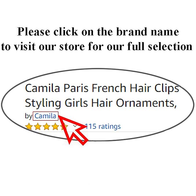 Camila Paris CP118 French Large Hair Clips for Women Thick Hair for Long Wavy Curly Hair, Girls Hair Claw Clips, Styling Big Hair Clip for Thick Hair, Strong Hold No Slip Grip Claw Clip Made in France