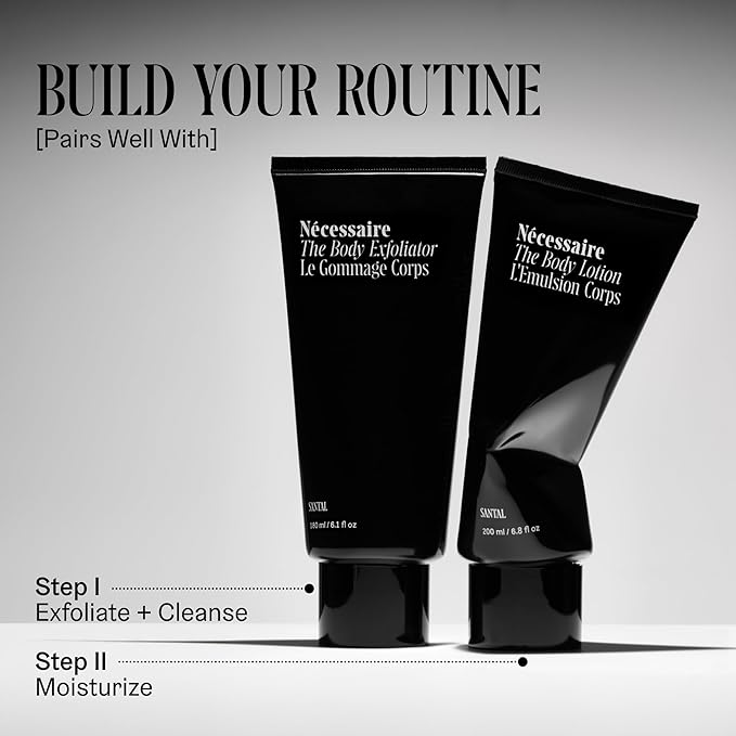 Nécessaire The Body Lotion – Santal - Multi-Peptide - Firming Body Lotion for Women + Men. 2.5% Niacinamide. Non-Comedogenic Moisturizer for Sensitive Skin. Dermatologist-Tested – 200ml/6.8 fl oz