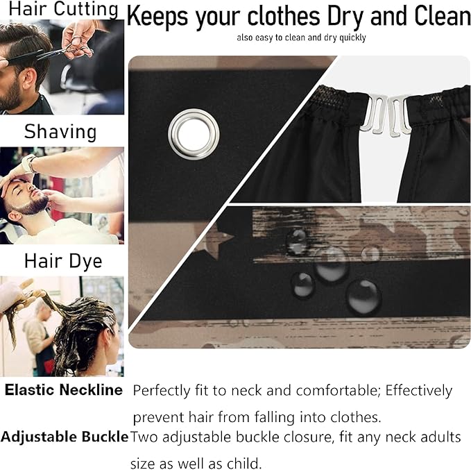 Stylish Barbershop Salon Barber Cape Haircut Cape Salon Apron Unisex Hair Cutting Apron for Men Women