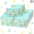 Geyee 50 Packs Tissue Travel Size Facial Paper Napkins Travel Packs Disposable Pocket Tissues for Wedding Guest Traveling School Purse Home Supplies, 500 Sheets 3 Ply(Daisy)