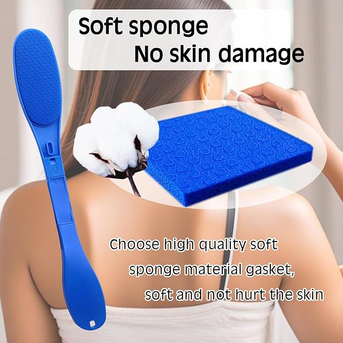 SFFTCYY&ZGTJ Lotion applicator for Back,back lotion applicator,back scratcher for women,gifts for seniors,tanning mit,back washer,applicator pads,back tanning applicator,manitas para rascar la espalda