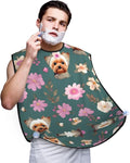 Jellyfish Pattern Print Beard Bib Shaving Apron, Beard Hair Trimming Cape Gift For Dad