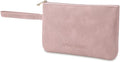 RIGHT AWAY Makeup Bag Travel Cosmetic Bag,Portable Make up Organizer With Handle,Small purse pouches Cell Phone Purse with Compartments for Women Girls（Pink）