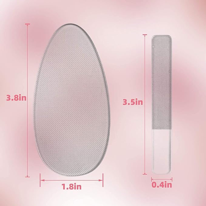 RedFlow Glass Nail File,Nail Buffer Set Contains 2 Nano Glass Nail Files and 1 Nano Glass Foot File,Professional Manicure Set,Nail Files for Natural Nails Removing Calluses