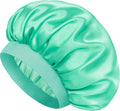 Satin Silk Bonnet for Sleeping, Double Layer Silk Sleep Cap for Men & Women, Soft Satin Lined Bonnet for Curly Hair