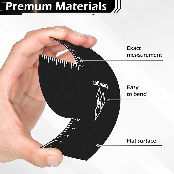 Enhancement Card for Barbers with Measurement Indicators, Reusable Barber Hairline Shaping Tool and Color Spray Edge Line Up Tool (1PCS)