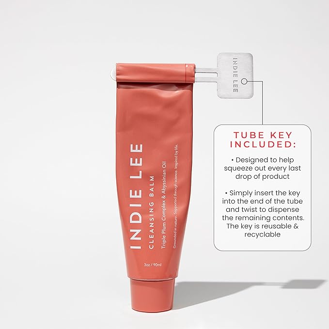 Indie Lee Cleansing Balm Makeup Remover - Oil Based Cleanser with Vitamin C, Kakadu Plum & Acerola Fruit to Melt Away Makeup & SPF, Boost Skin Radiance & Reduce Visible Signs of Aging (90ml)
